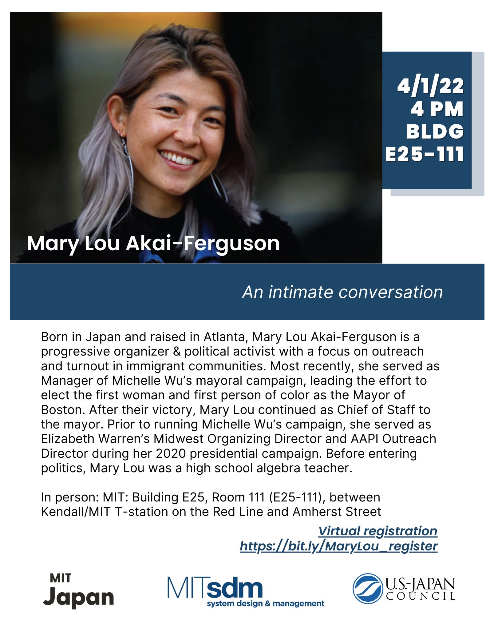 mit japan mary lou event flyer