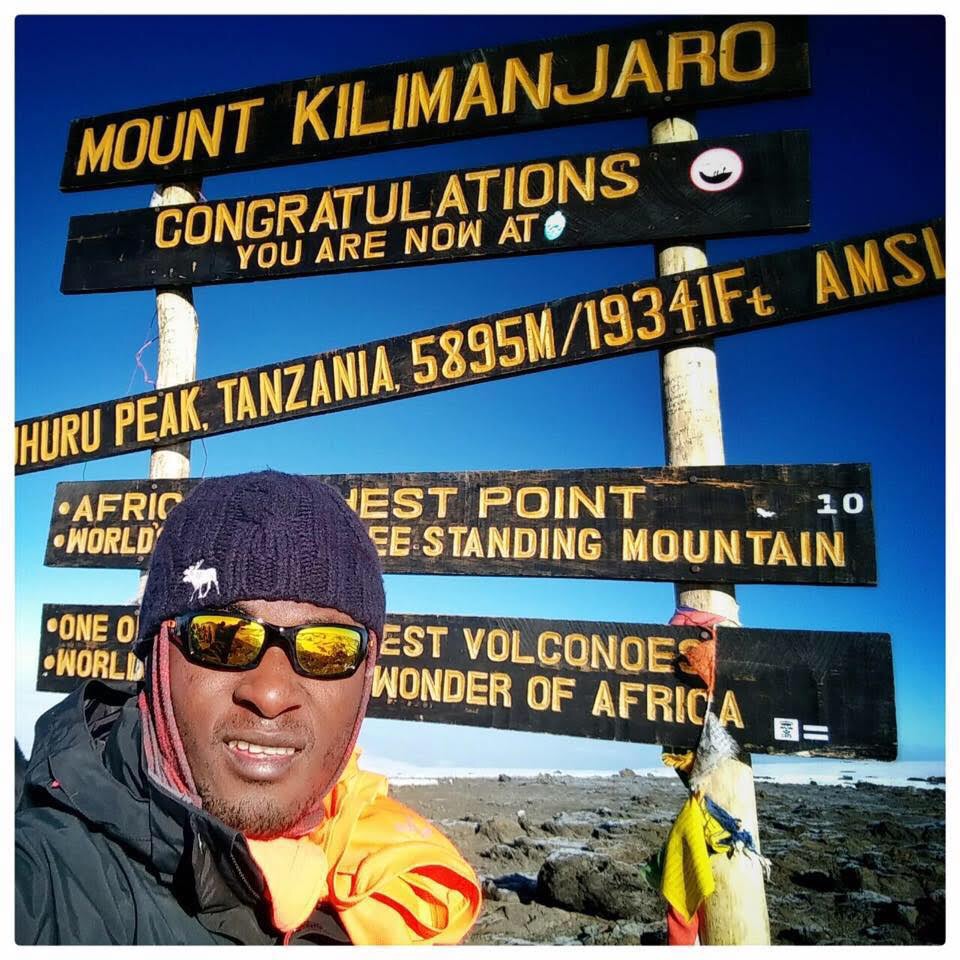 Mini Kouame at Mt Kilimanjaro