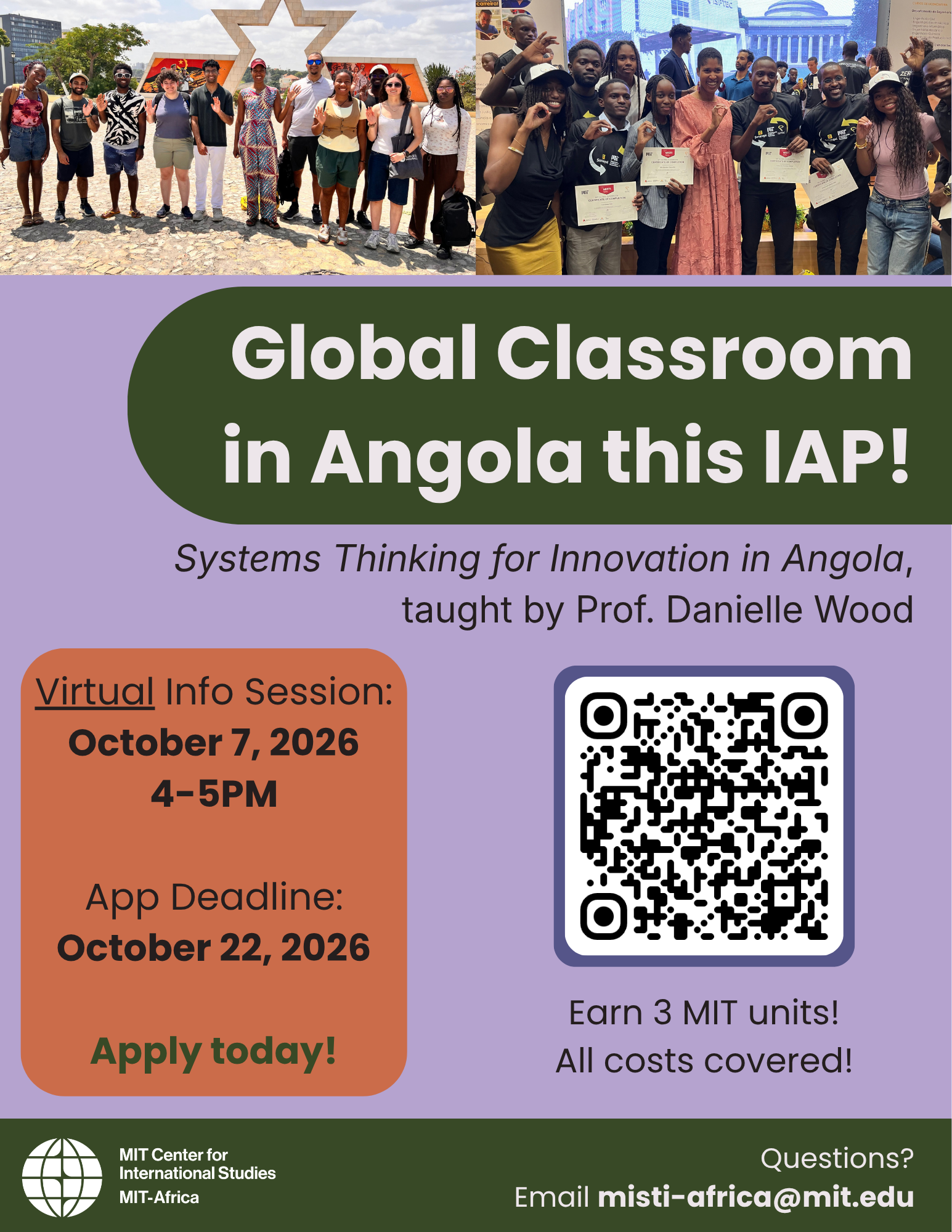 Poster about GC opportunity in Angola 