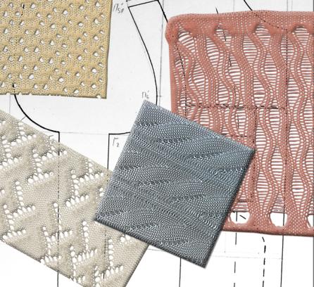 Multiple designs of patterned fabrics