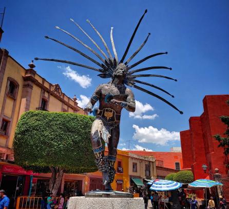 Statue in Querétaro, Mexico