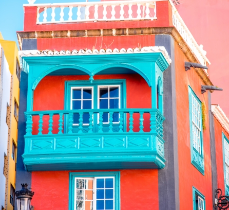 Colorful house in Spain
