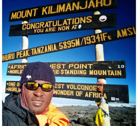 Mini Kouame at Mt Kilimanjaro