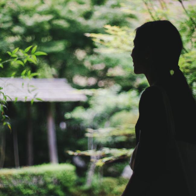 Silhouette of MIT student in Japan