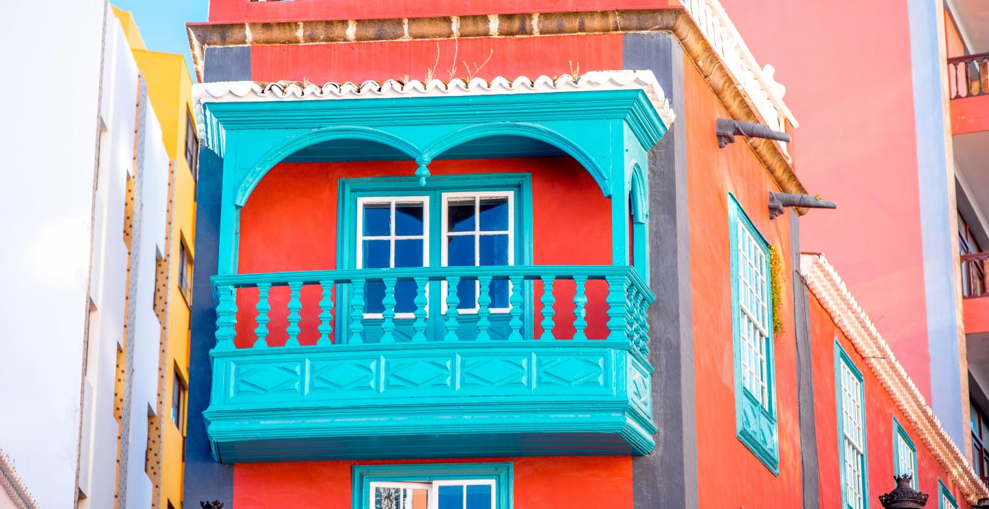 Colorful house in Spain