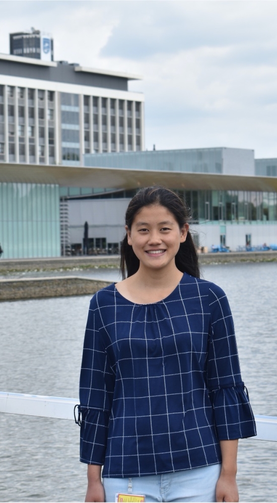 Student intern Katherine Xiong at Philips campus