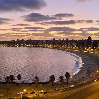 Sunset in Montevideo Uruguay