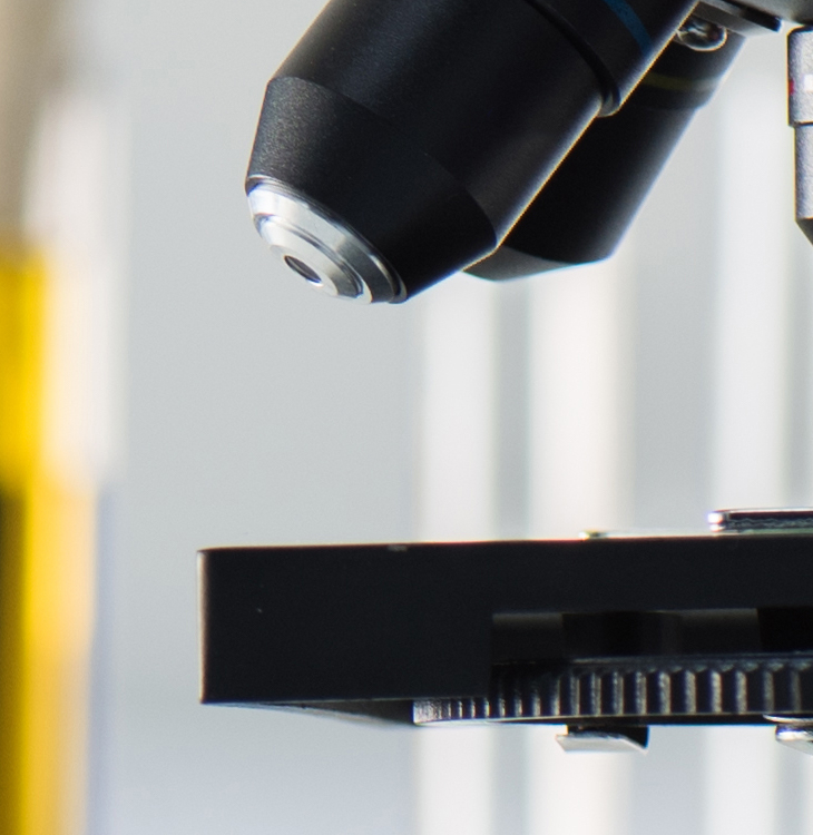 Medical lab with microscope