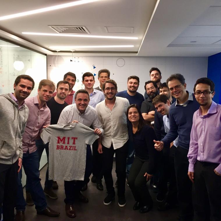 Berke Saat with Rodrigo Deliberato (his supervisor) and Big Data team at Albert Einstein Hospital in São Paulo