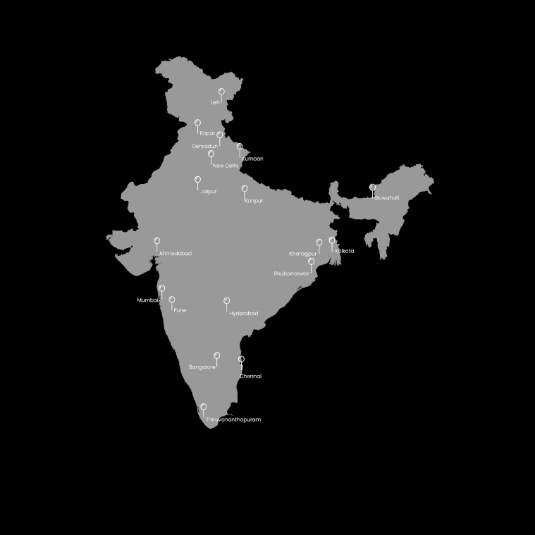 Map of MIT India placements
