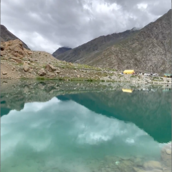 glacial lake Kedartal in the Himalayas 