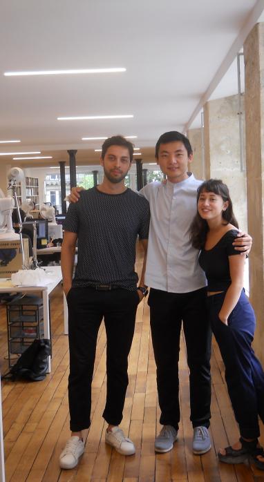 Angelov, Li, and Machover in the O+C offices in Paris 