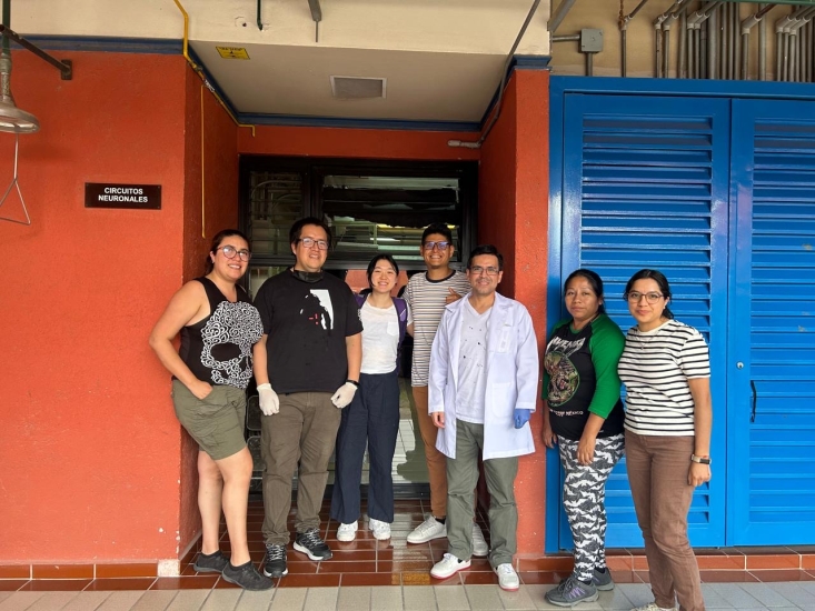 Amy with colleagues