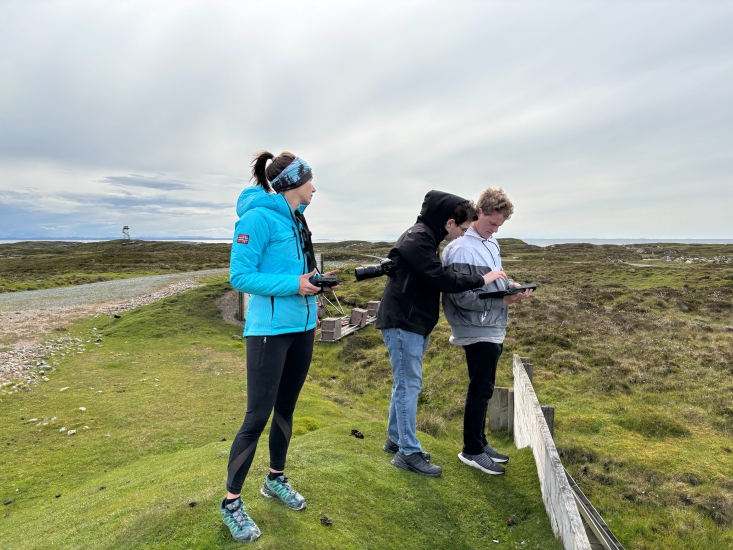 Krisian Alex testing drone