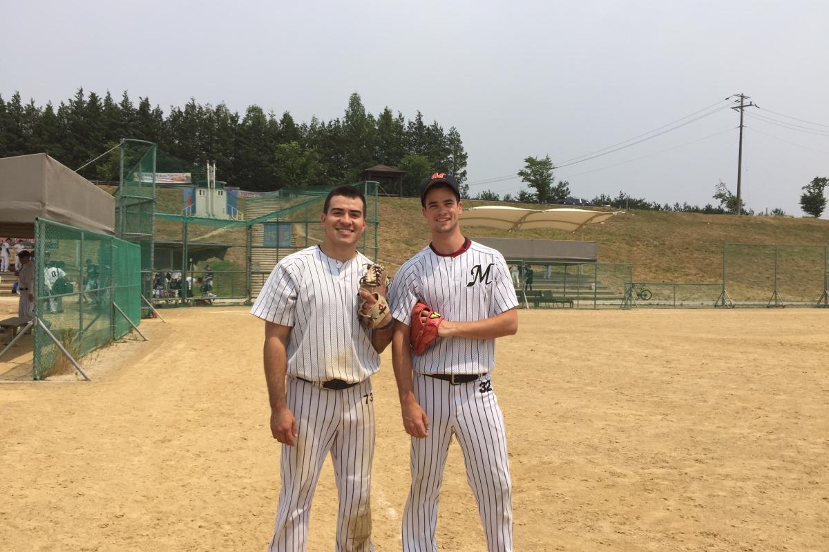 Jonah & Michael on KRISO Baseball Team