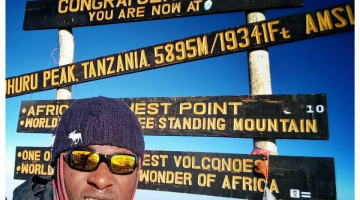 Mini Kouame at Mt Kilimanjaro